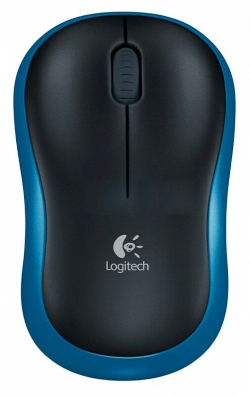 Мышь Logitech M185 оптическая беспроводная USB Синяя