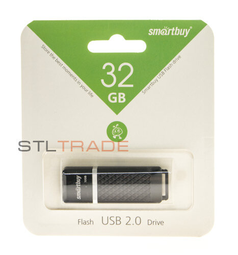 SB32GBQZ-K, 32GB USB 2.0 Quartz series, Black, SmartBuy