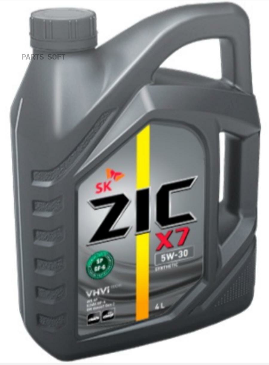 ZIC X7 5W30 (4L)_масло моторное! синт.\ API SP, ILSAC GF-6, GM dexos 1 Gen 2 ZIC / арт. 162675 - (1 шт)