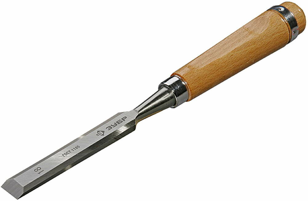 ЗУБР Стамеска-долото ЗУБР "эксперт" с деревянной ручкой, хромованадиевая, 25мм