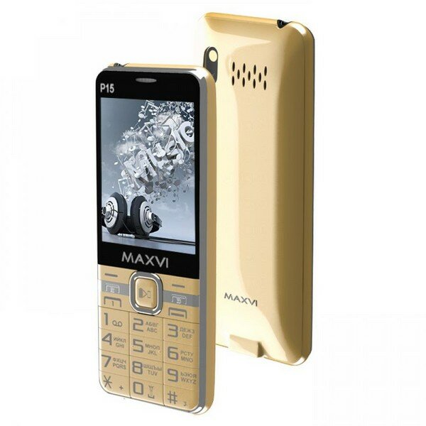 Телефон Maxvi P15 gold