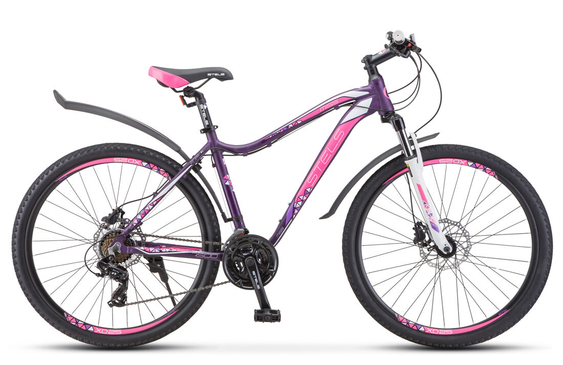 Горный (MTB) велосипед STELS Miss 7500 D 27.5 V010 (2020) рама 16” Тёмно-пурпурный