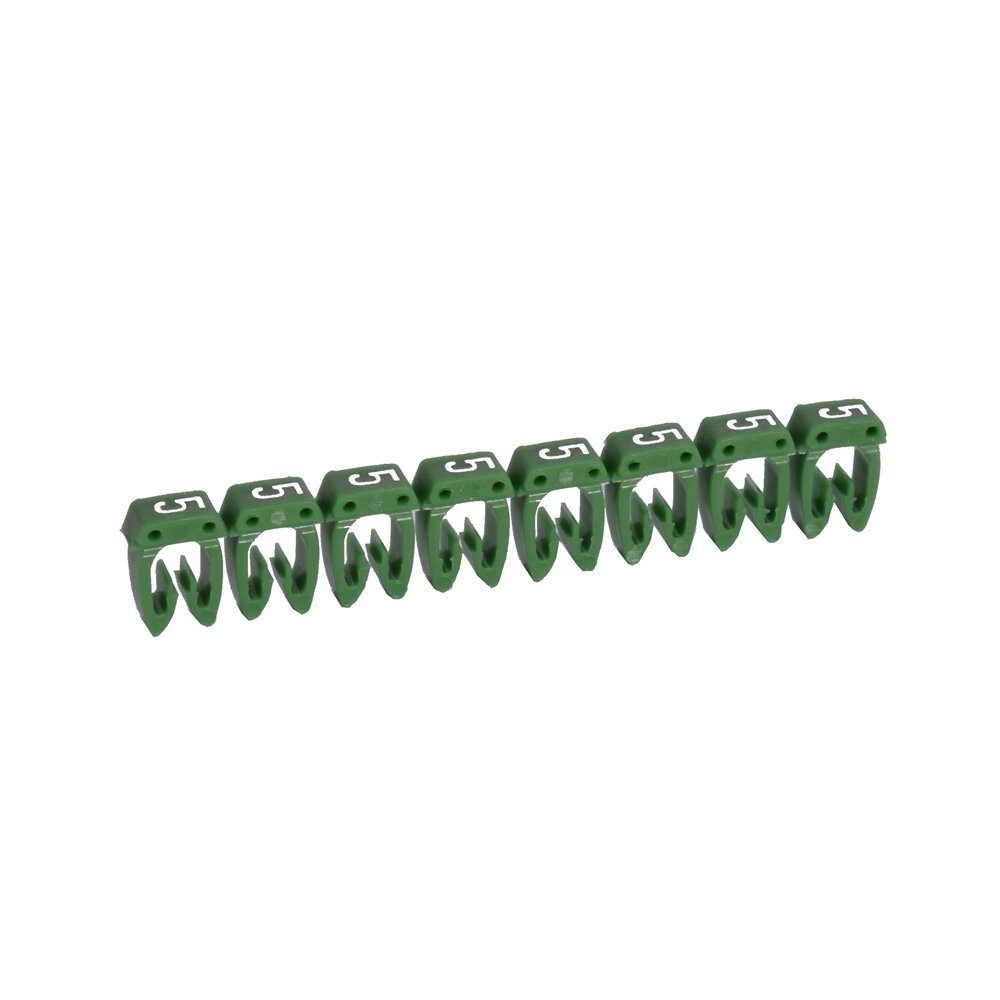 Маркировочное кольцо 1.5-2.5мм (5) белое/зеленое CAB3 | код. 038225 | LEGRAND ( упак.100 шт.)