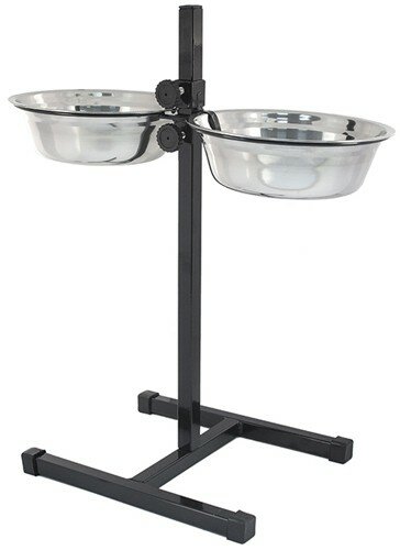 фото Дарелл телескоп ЕСОпрофиль кормушка для собак металл черный 1,5 л