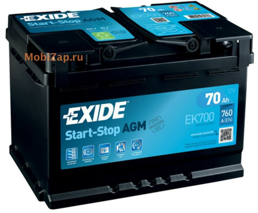 EXIDE EK700 Аккумулятор