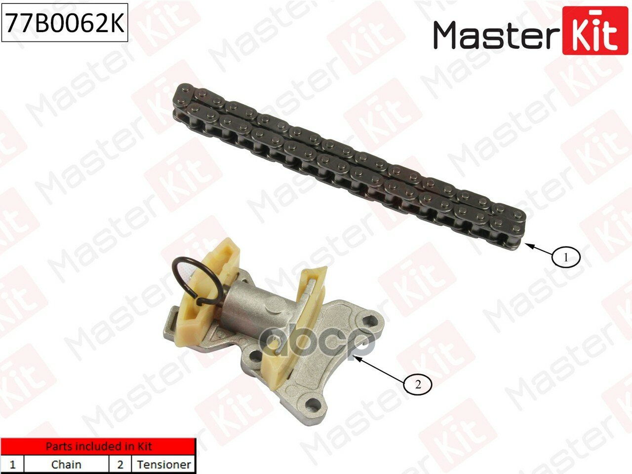 Комплект Цепи Грм (Без Звездочек) AudiVolkswagen:2.0tsi/Tfsi 04- Masterkit 77B0062k AudiVolkswagen:2.0tsi/Tfsi 04- MasterKi...