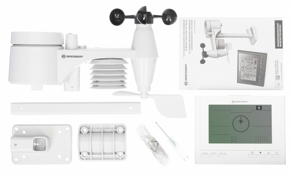 Метеостанция Bresser (Брессер) «7 в 1» ClimateScout Exclusive, белая - фотография № 2