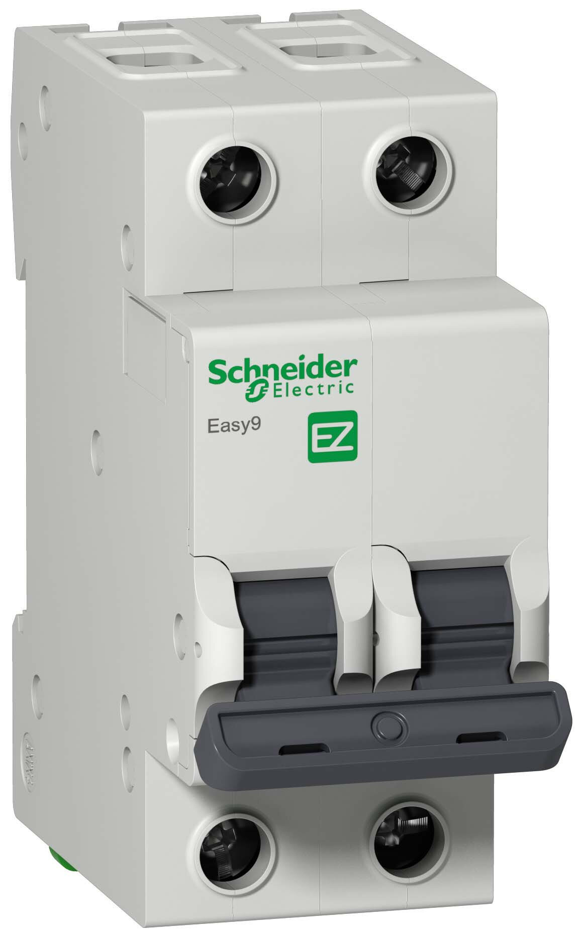 Автоматический выключатель Schneider Electric Easy 9 2P 6а (C) 4,5kA, арт. EZ9F34206