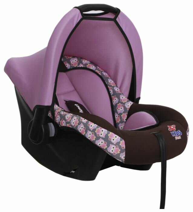 Автокресло Siger KIDS PLANET Luna, розовые совы (KRES2560)