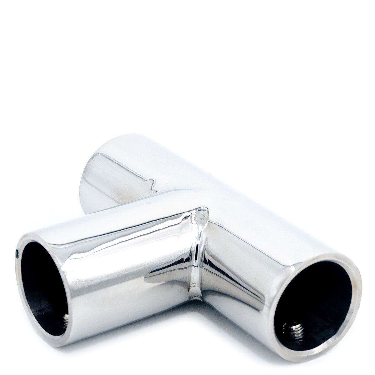 фото Коннектор труба-труба Т-образный, D19мм, Хром глянцевый