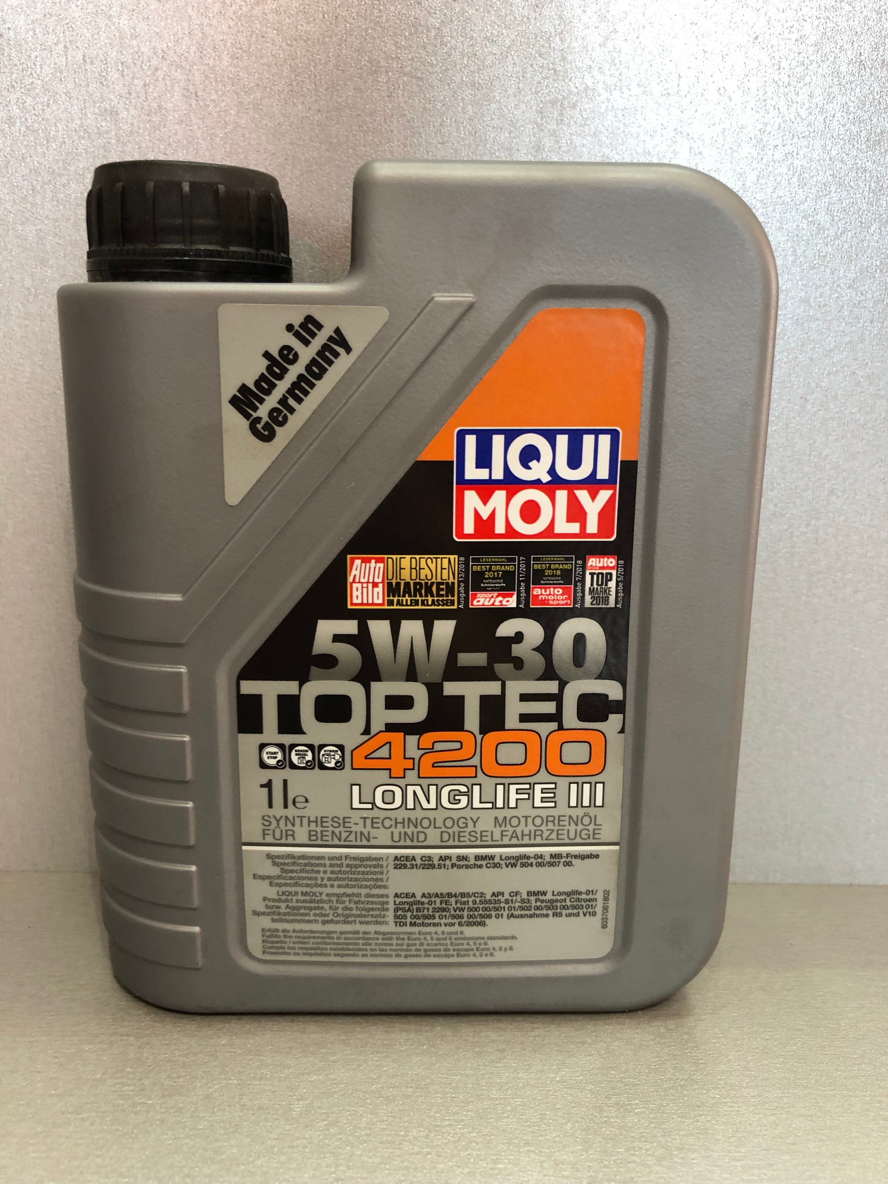   Liqui Moly Top Tec 4200 5W-30 1 . API SN