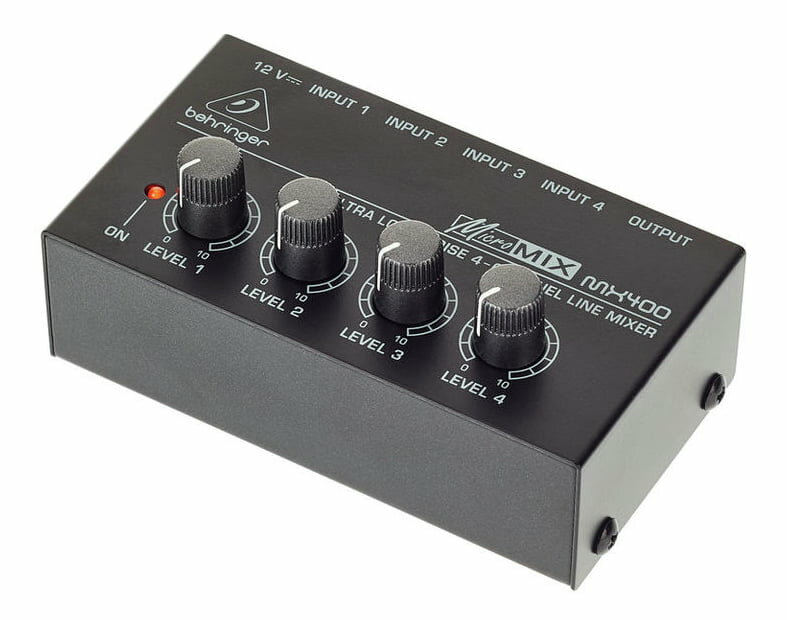 Микшер линейный 4-канальный сверхкомпактный BEHRINGER MX400