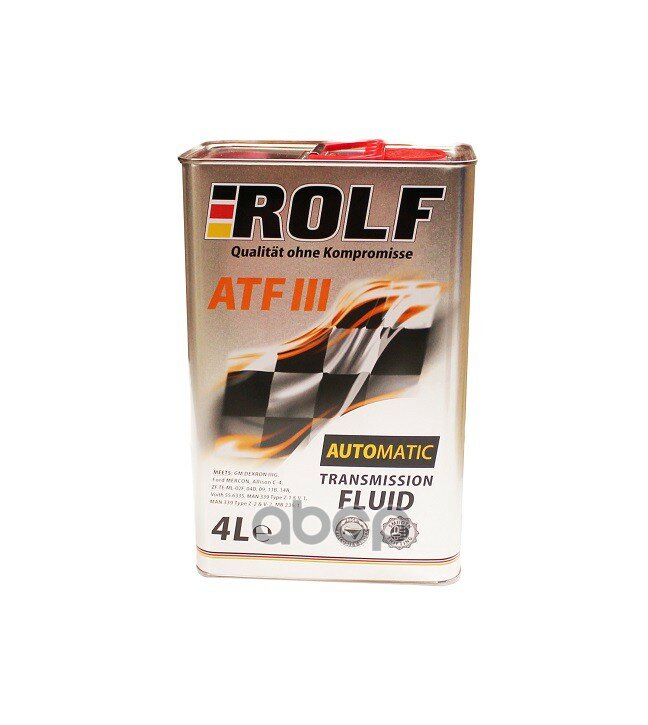 Масло Для Автоматических Трансмиссий Rolf Atf Iii 4л ROLF арт. 322245