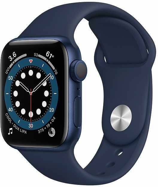 Смарт-часы Apple Watch Series 6 40mm синий/темный ультрамарин (MG143RU/A)