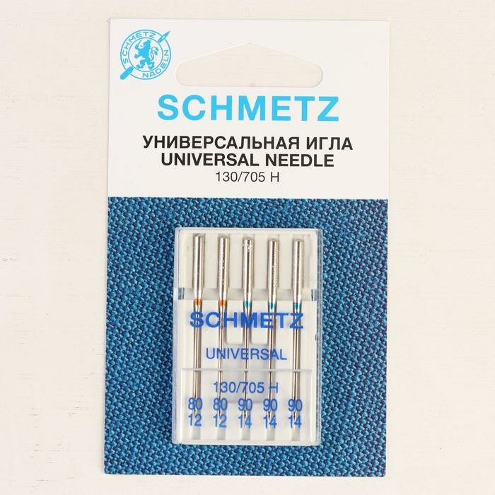 Schmetz Иглы для бытовых швейных машин, универсальные, №80/90, 5 шт - фотография № 2