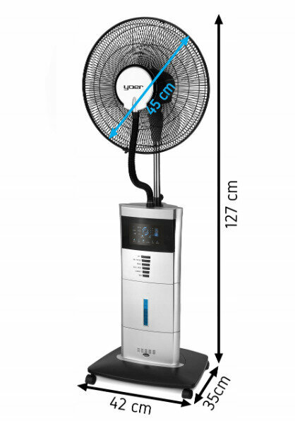 Напольный вентилятор Yoer Breeze + увлажнение/ионизация/отпугивание насекомых BFH01S - фотография № 12