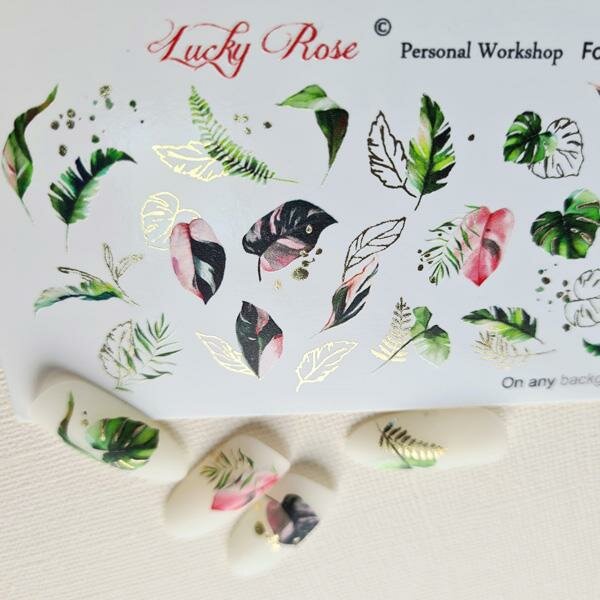 Слайдер-дизайн Lucky Rose Foil Colour №012 (gold)