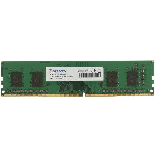 Оперативная память DDR4 8Gb 3200MHz A-Data AD4U32008G22-SGN