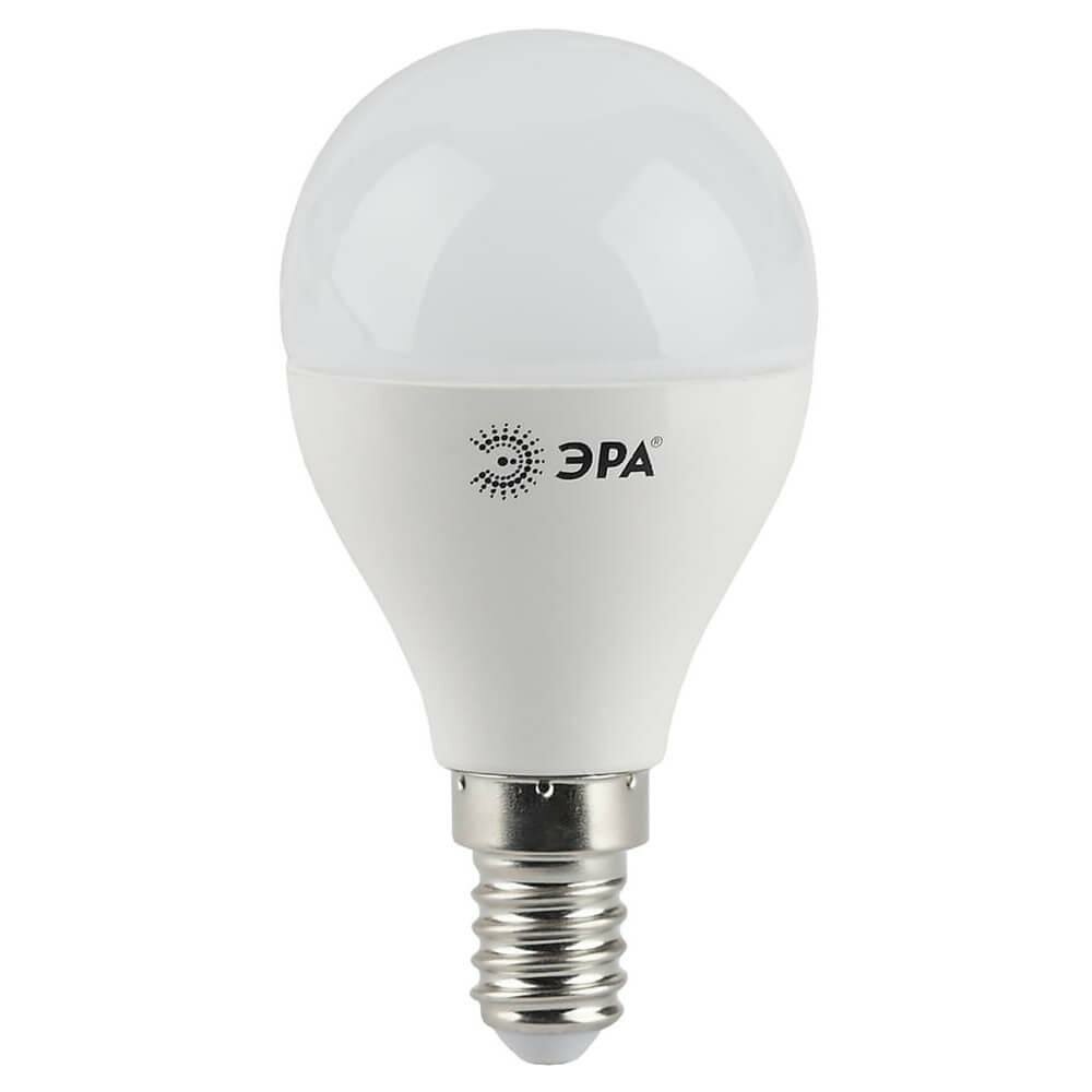 ЭРА Лампа светодиодная ЭРА E14 9W 4000K матовая LED P45-9W-840-E14 Б0029042