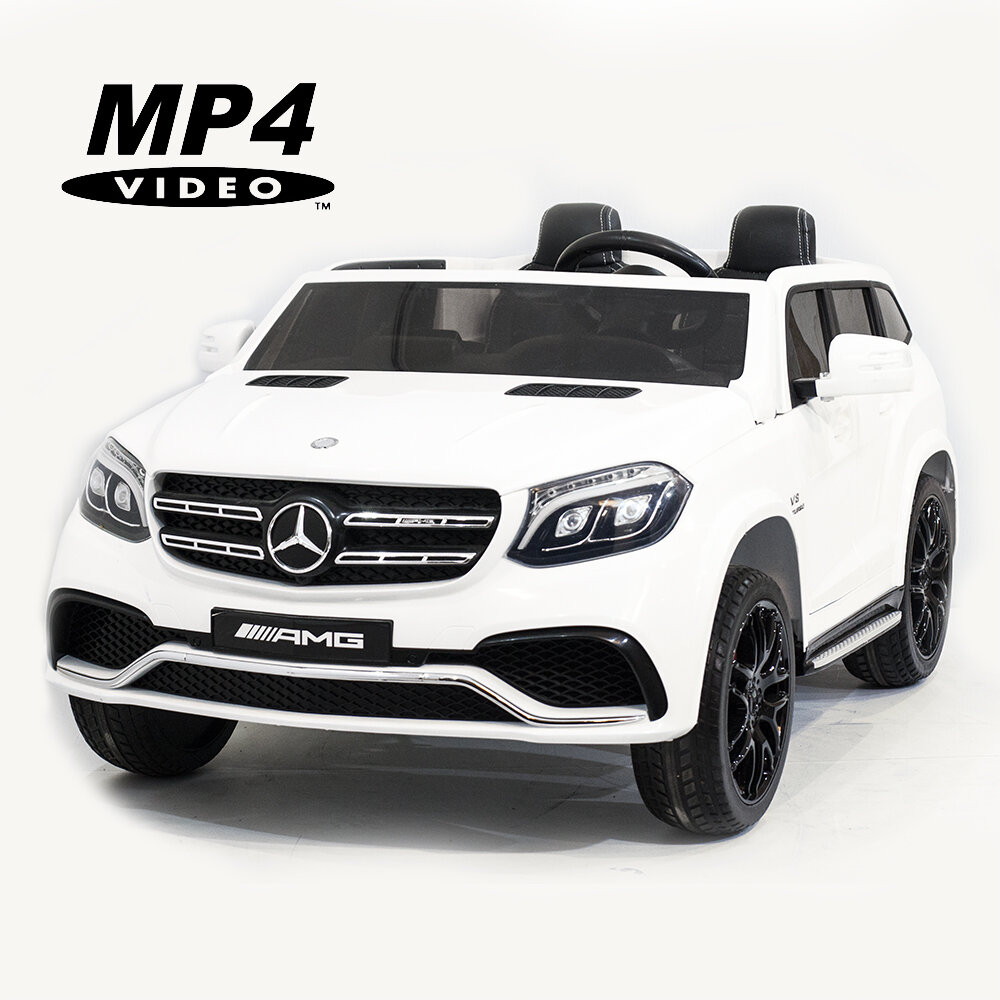 Внедорожники и джипы Harley Bella Детский электромобиль Mercedes Benz GLS63 LUXURY 4WD 12V MP4 - White - HL228-LUX-MP4