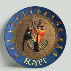 Декоративная тарелка Египет. Коллаж, 20 см
