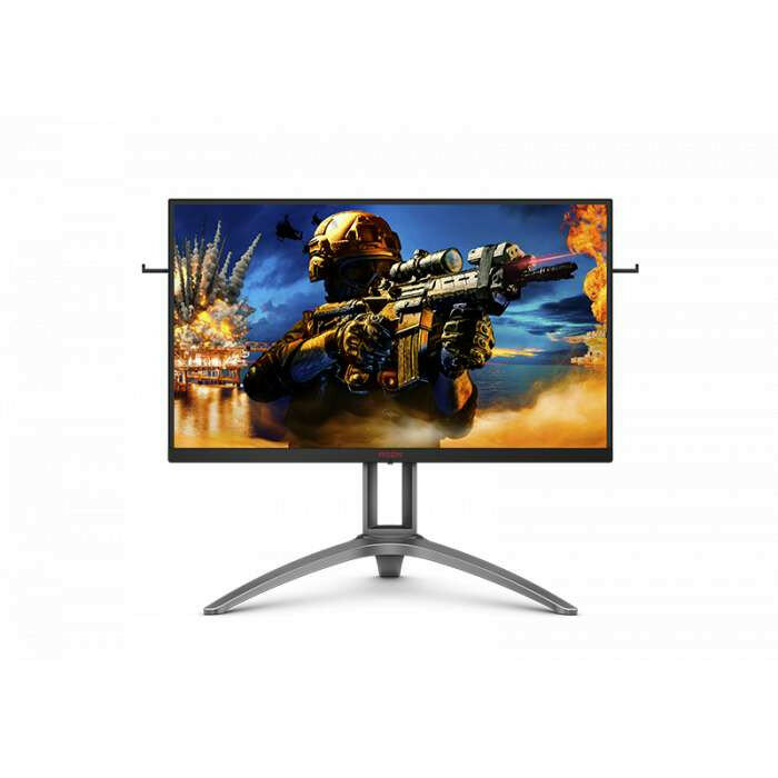 Монитор 27" AOC AGON AG273QZ 2560x1440@240Hz TN LED 16:9 0,5ms 2*HDMI 2*DP 4*USB 3.2 80M:1 1000:1 170/160 400cd HAS Pivot Swivel Tilt Speakers Microphone Black-Red ( AG273QZ )