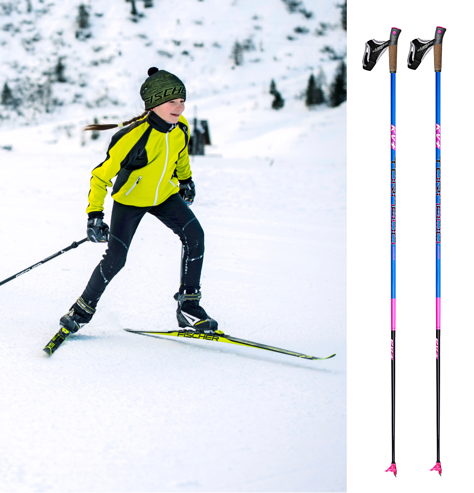 Палки для беговых лыж KV+ TORNADO PLUS JR Pink QCD 150