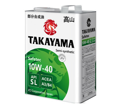 TAKAYAMA Safatec SAE 10W-40 API SL ACEA A3/B4 1л (605590/605046)