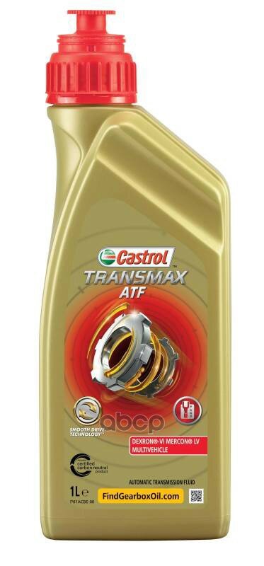 Масло Трансмиссионное Transmax Atf Dexron®-Vi Mercon® Lv Multivehicle (1Л) Castrol арт. 15D747