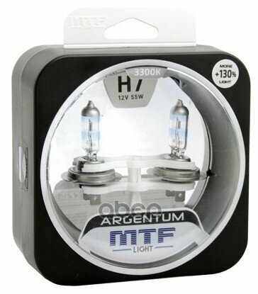 Автолампа Mtf H7 12v 55w - Argentum +130% MTF Light арт. H3A1207