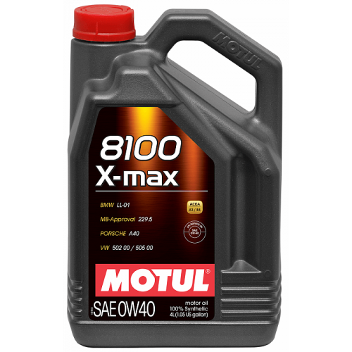 Синтетическое моторное масло Motul 8100 X-max 0W40