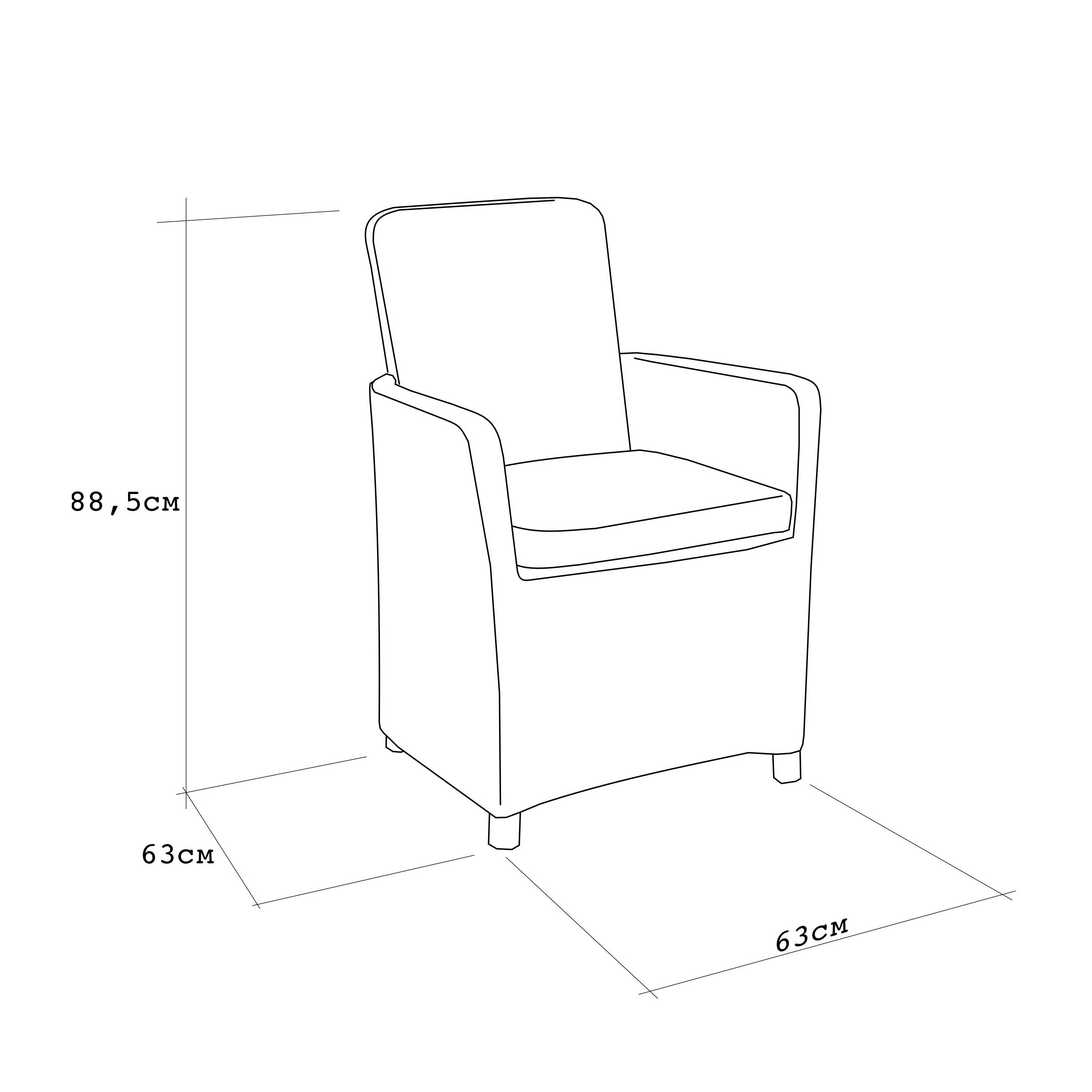 Кресло Beenera Manhattan Armchair - фотография № 3