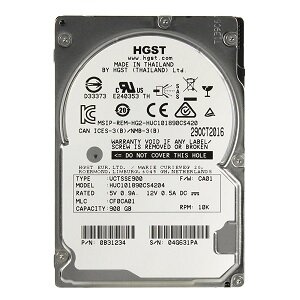 Жесткий диск HDD 2.5" 900Gb SAS HGST 10000rpm 128Mb Ultrastar C10K1800 (HUC101890CS4204)