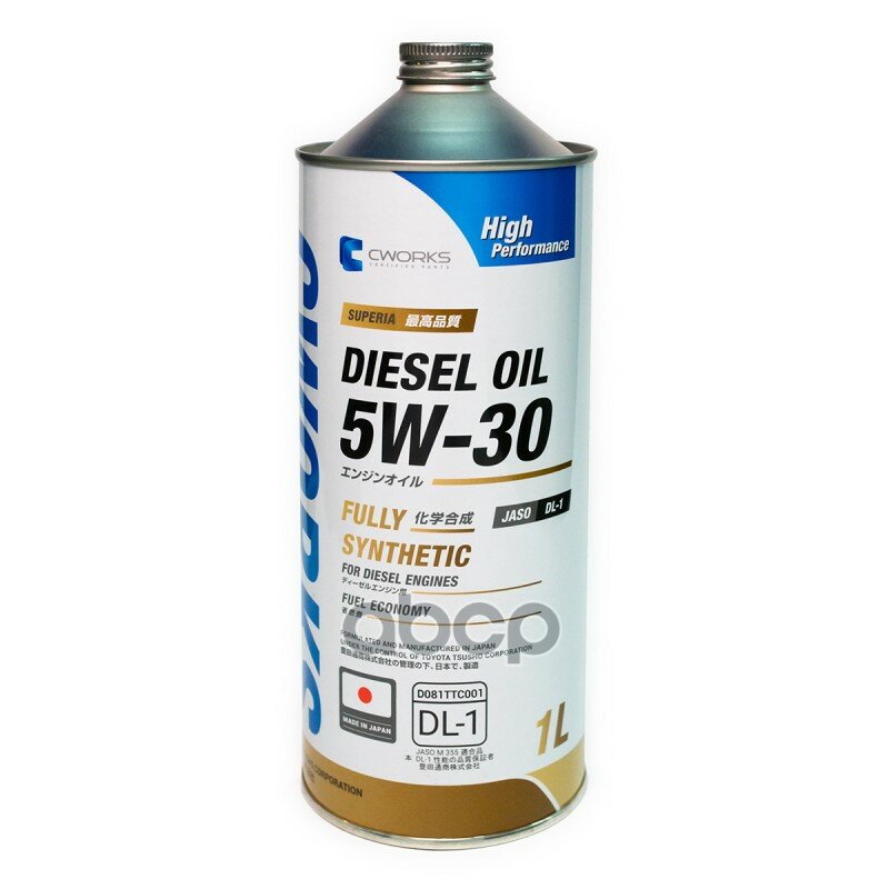 CWORKS Масло Моторное 5w30 Cworks 1л Синтетика Superia Diesel Oil Dl-1