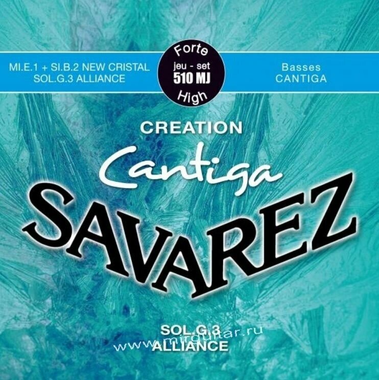 SAVAREZ 510MJ Creation Cantiga Blue High Tension струны для классической гитары