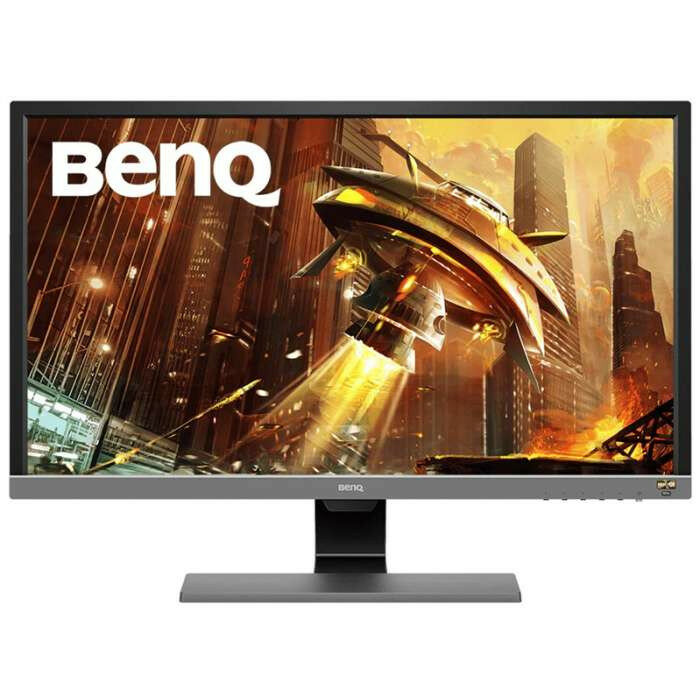 Монитор BENQ 27,9" EL2870U TN LED 3840x2160@60Гц 16:9 300cd/m2 1000:1 1ms 12M:1 170/160 2*HDMI DP headphone jack/ Flicker-free Speaker Tilt Metallic grey ( 9H.LGTLB.QPE,дисплей ЖК, LCD, 4K, UHD )