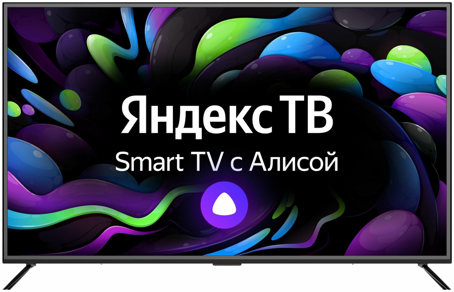 65" Телевизор Novex NVX-65U321MSY LED, HDR на платформе Яндекс.ТВ, черный