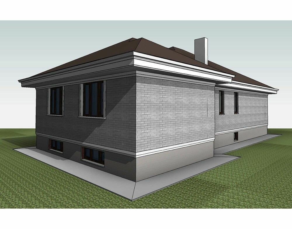 (249м2, 16х13м) Готовый проект двухэтажного дома из газобетона со спортзалом и террасой - AS-2533 - фотография № 7