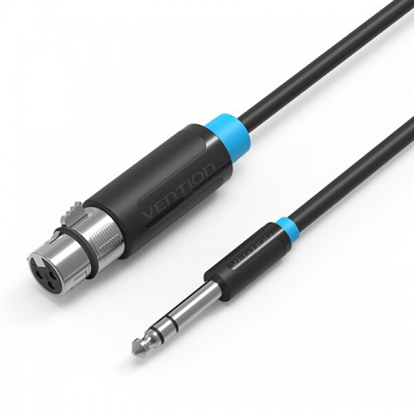 Кабель Vention Jack 6.5 mm M - XLR F (BBEB)