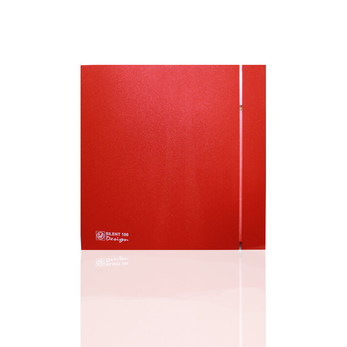 Soler & Palau Вентилятор накладной Soler & Palau Silent 100 CRZ Design ECOWATT Red (таймер)
