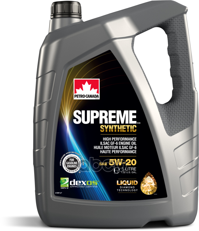 Моторное Масло Для Бензиновых Двигателей Supreme Synthetic 5w-20 PETRO-CANADA арт. MOSYN52C20