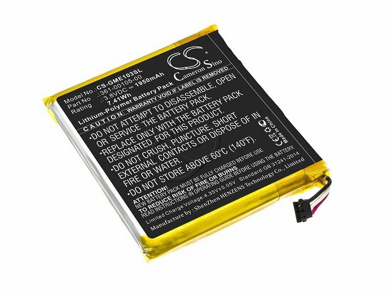 Аккумуляторная батарея CameronSino CS-GME103SL для навигатора Garmin Edge 1030 (361-00105-00) 1950mAh