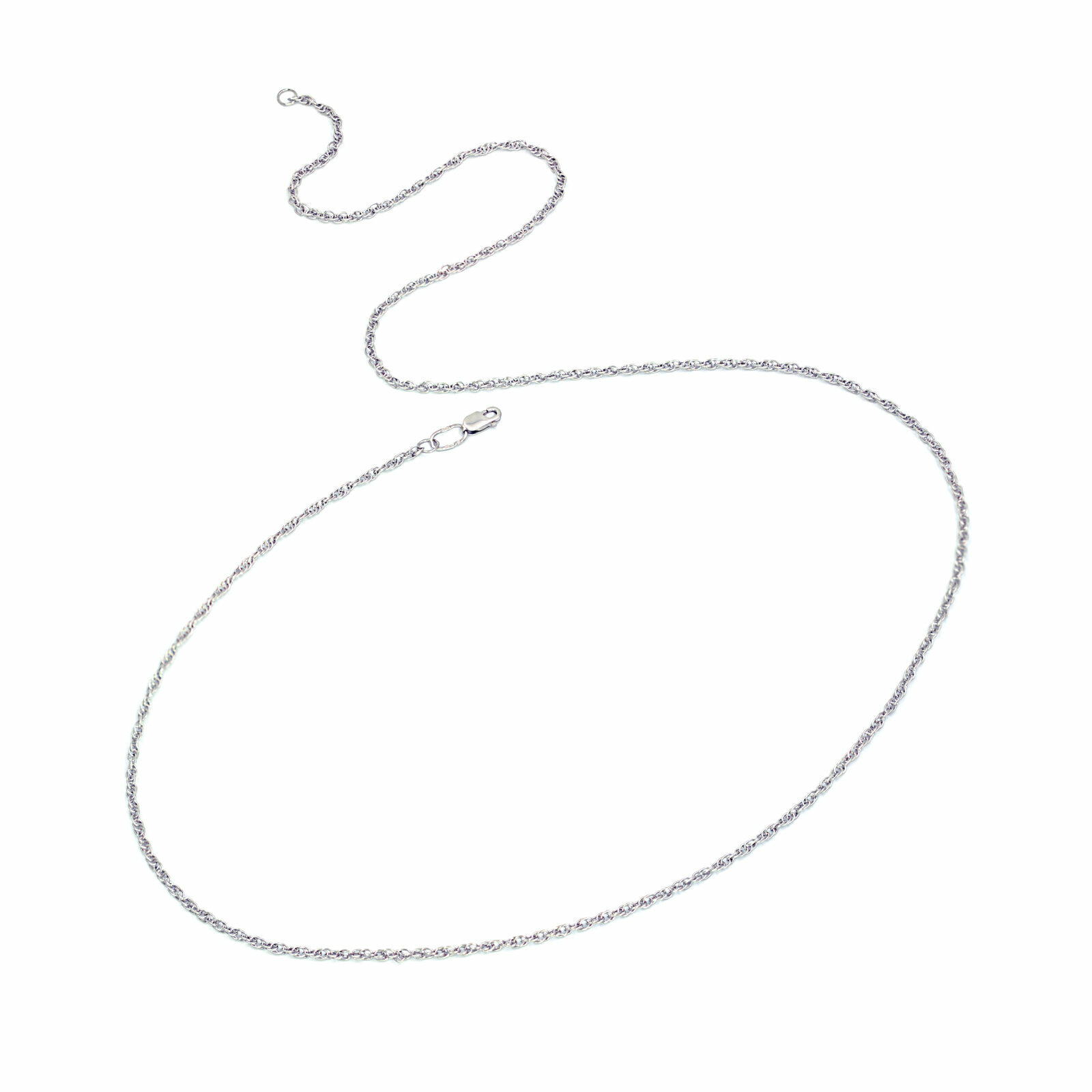 Женская серебряная цепочка на шею Uvilers кордовое плетение серебро 925 пробы полновесная цепь ширина 2 мм