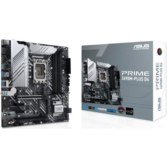 Материнская плата ASUS PRIME Z690M-PLUS D4 (LGA1700, mATX)