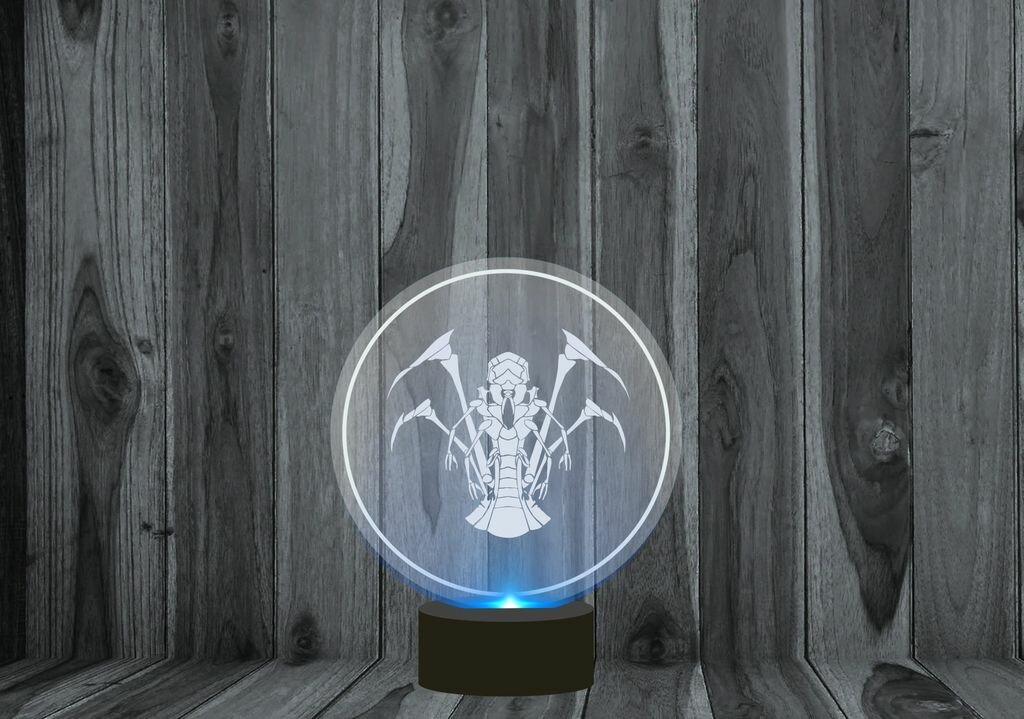 3D светильник, ночник StarCraft, Старкрафт №1