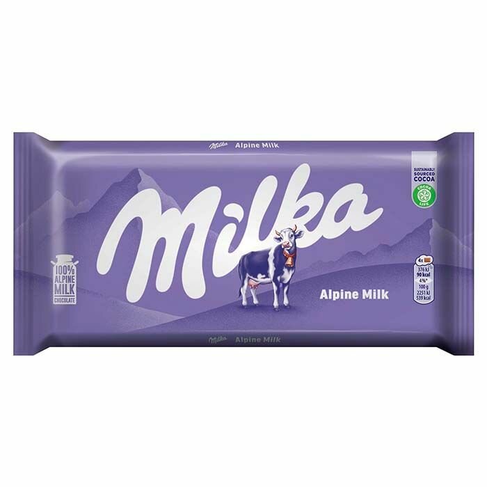 Шоколад Milka Alpine Milk (Германия), 100 г
