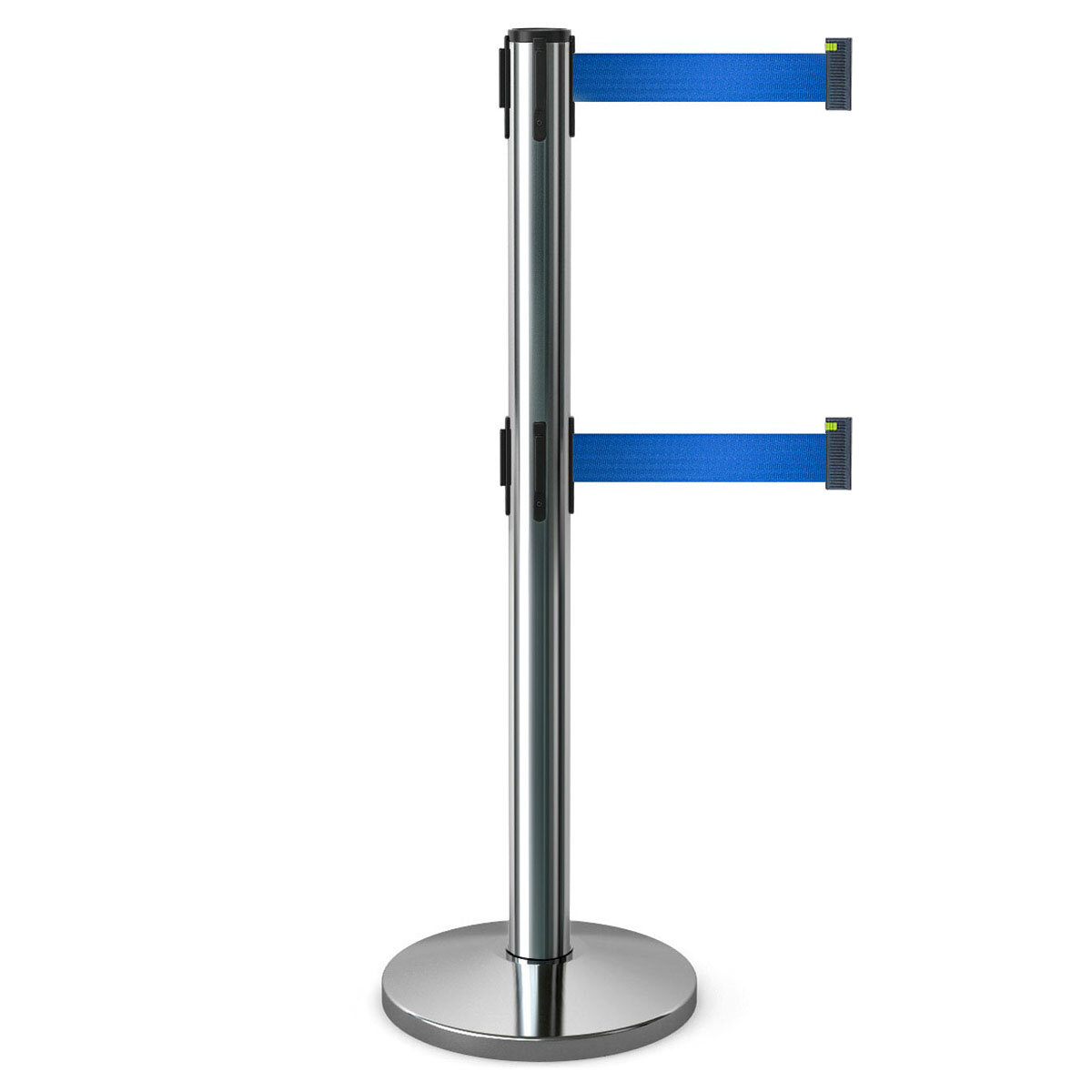 BarrierBelt® Имидж-стойка BarrierBelt® 11 с двумя лентами синего цвета длиной 365 метра