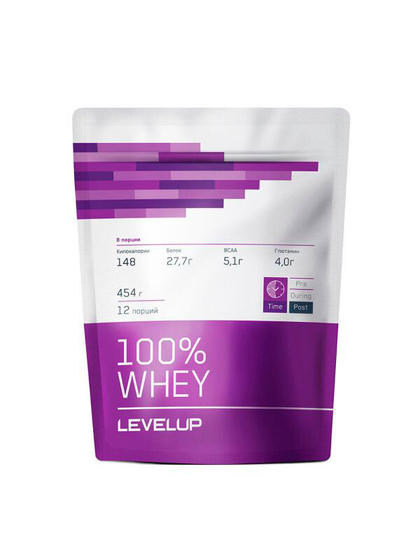 LevelUp 100% Whey, 454 g (печенье крем)