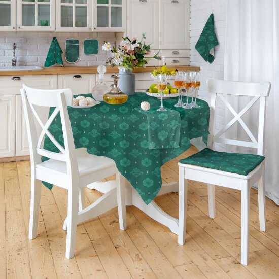 фото Скатерть Verossa зеленый 144х200 795499