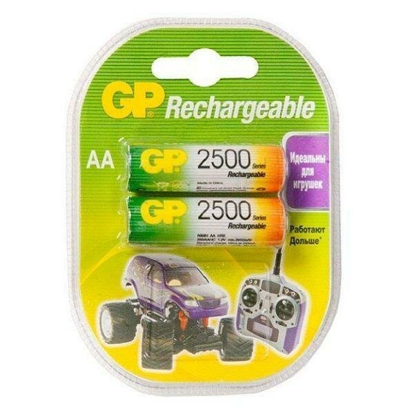 Аккумулятор GP AA 2500mAh BL2 GP250AAHC-2DECRC2, 2шт.